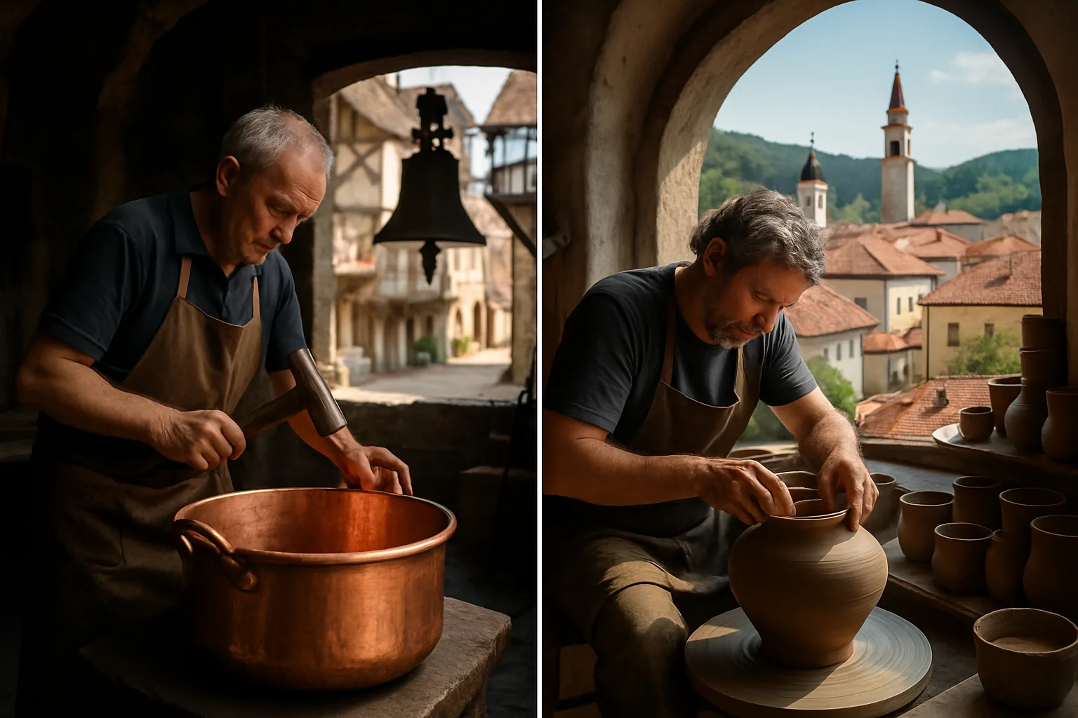 Artigianato vivo: da Villedieu-les-Poêles a Radovljica, dove mestieri antichi risuonano ancora