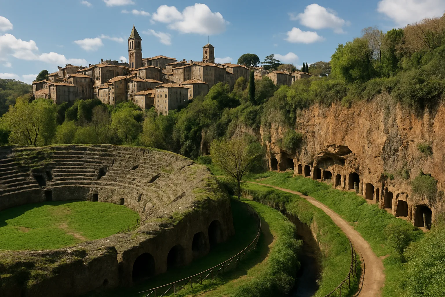 Città etrusche e romane: Sutri e la Tuscia tra anfiteatri nel tufo e storia millenaria