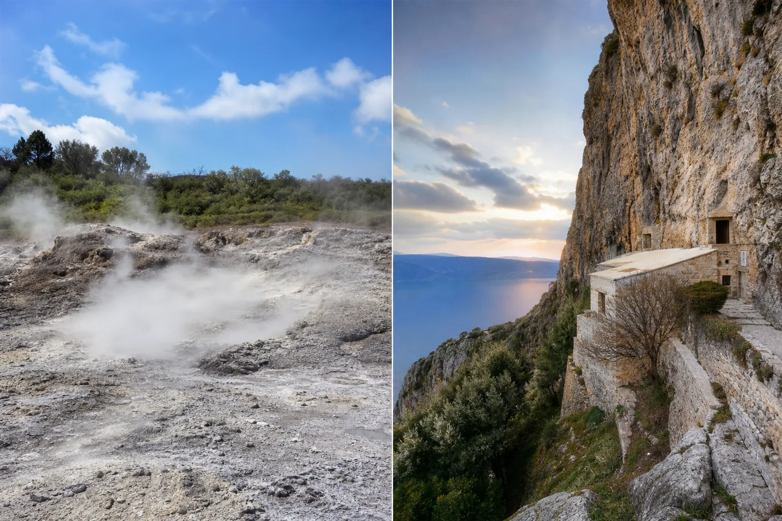 Caldara di Manziana e Eremo di Blaca: rifugi geologici e spirituali