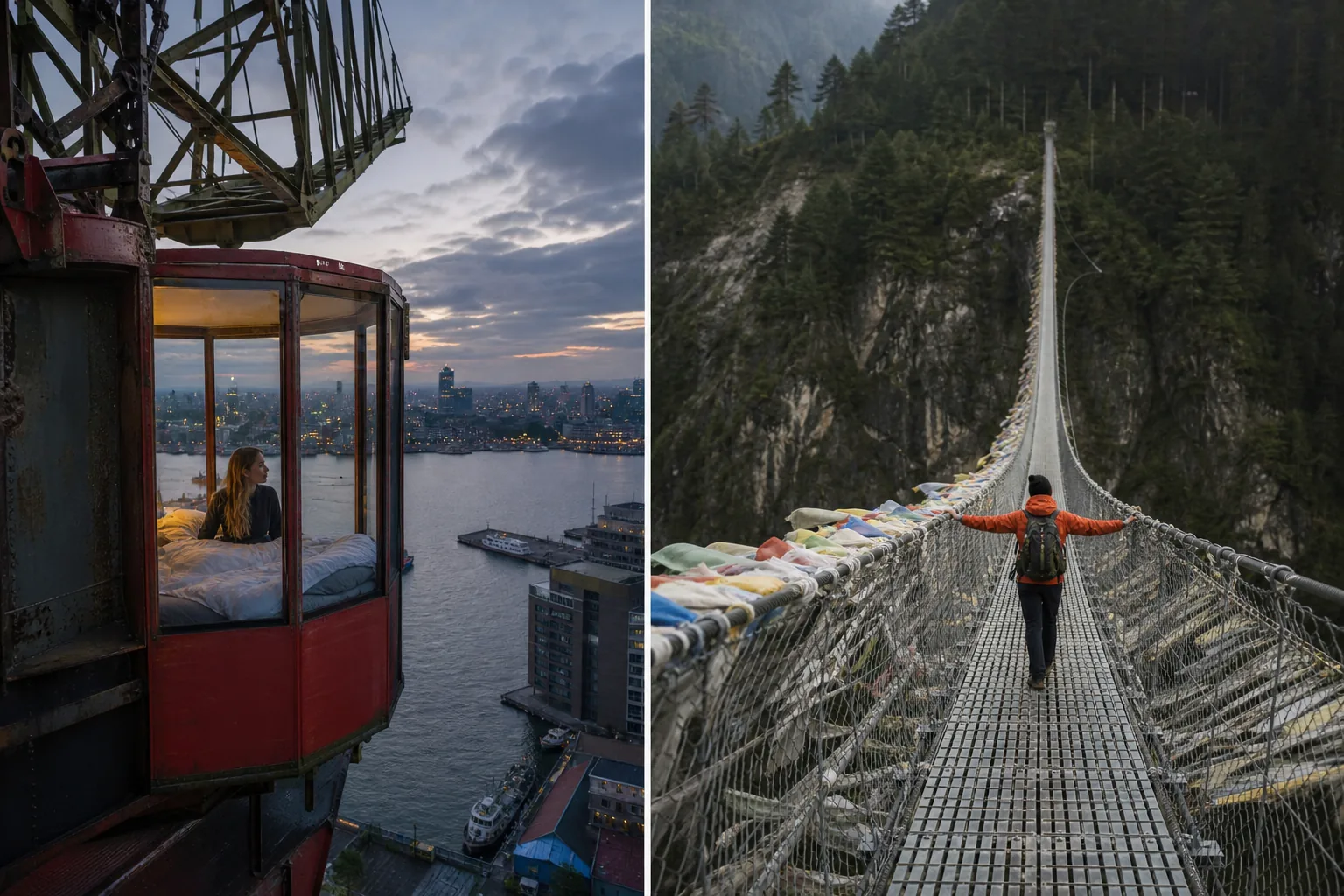 Esperienze sospese nel vuoto: dal Crane Hotel Faralda al ponte tibetano di Castelsaraceno