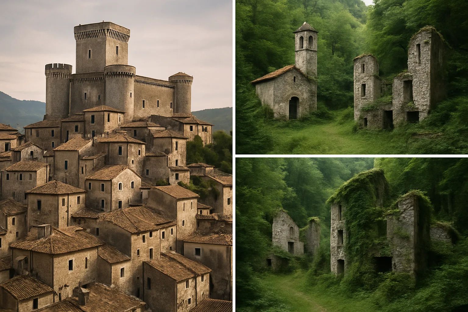 Borghi medievali e fantasma d'Italia: Sermoneta, Palcoda e Tamar tra castelli e foreste