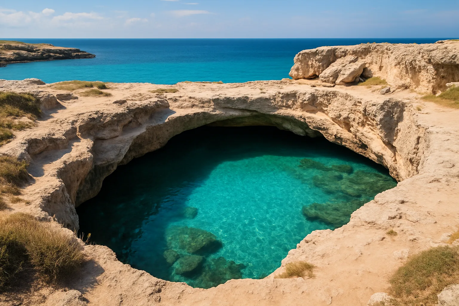 Grotta della Poesia: la piscina naturale scavata nella roccia dove innamorati si tuffano