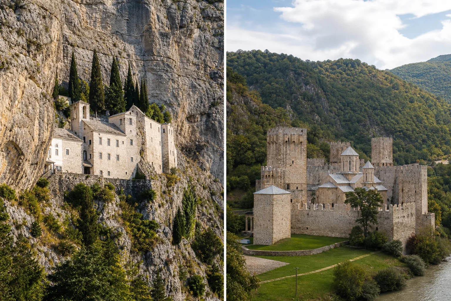 Eremi e rifugi di pietra: Blaca (Brač) e il Monastero di Manasija